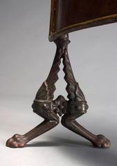 Continental Cast Iron and Painted Tole Firescreen