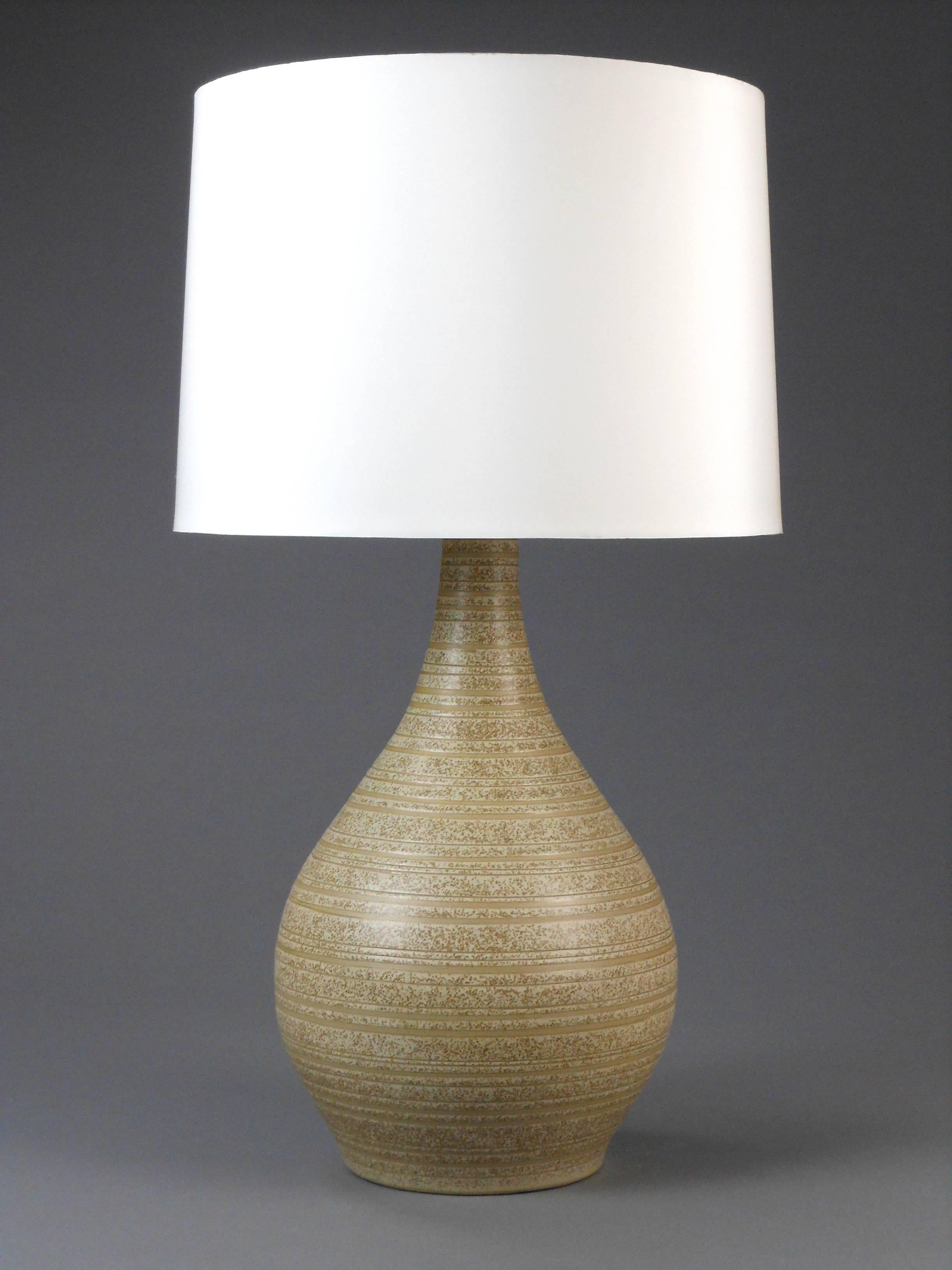 American Martz, Mid Century Modern Glazed Ceramic Lamp For Sale