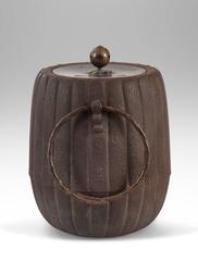 A Japanese Iron Lidded Jar