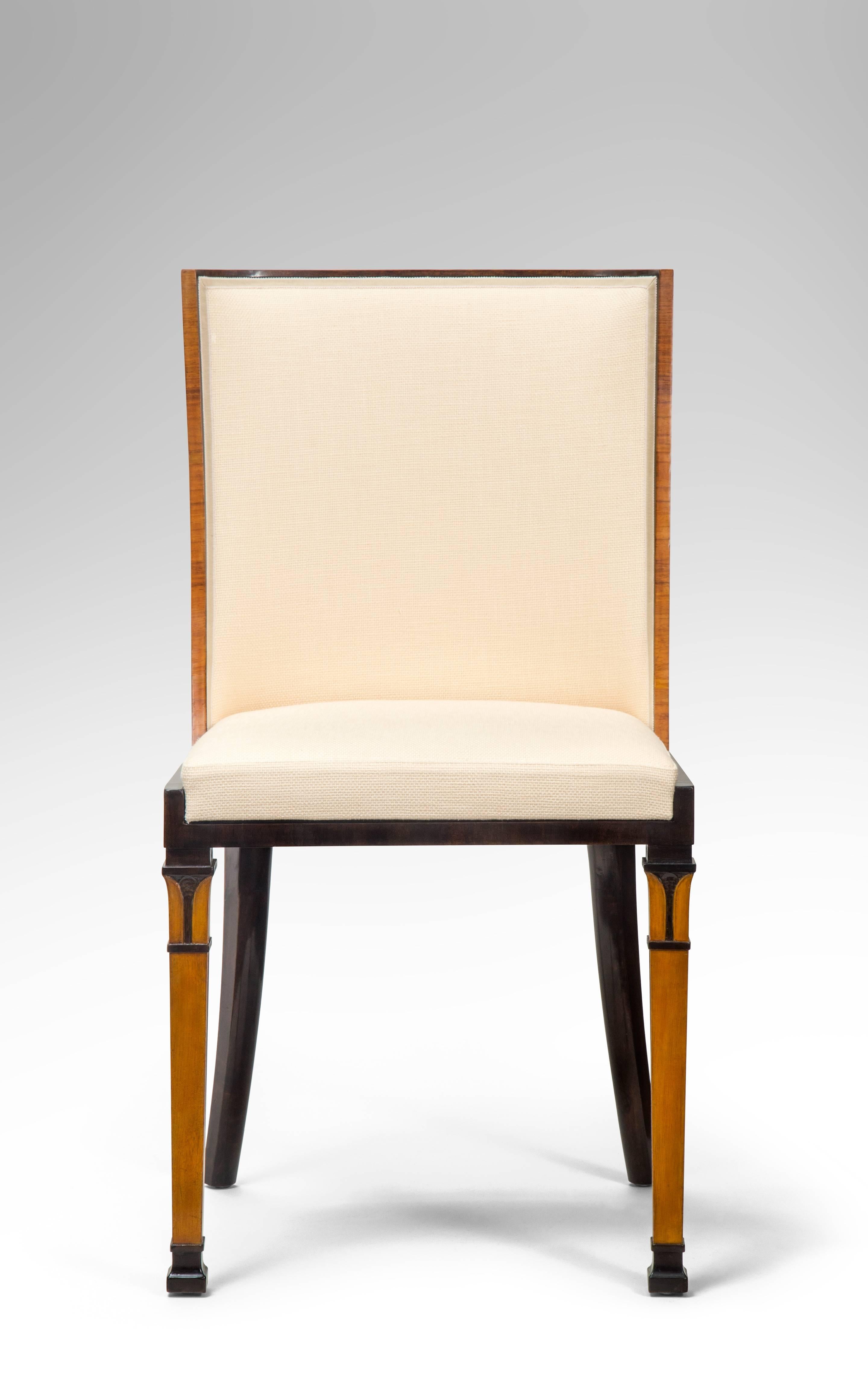 Erik Chambert, Attributed, Pair of Swedish Grace Period Dining Chairs 1