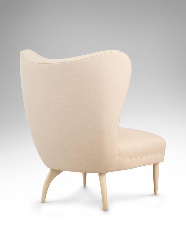 Guglielmo Ulrich, Attributed, Pair of Glazed Slipper Chairs and