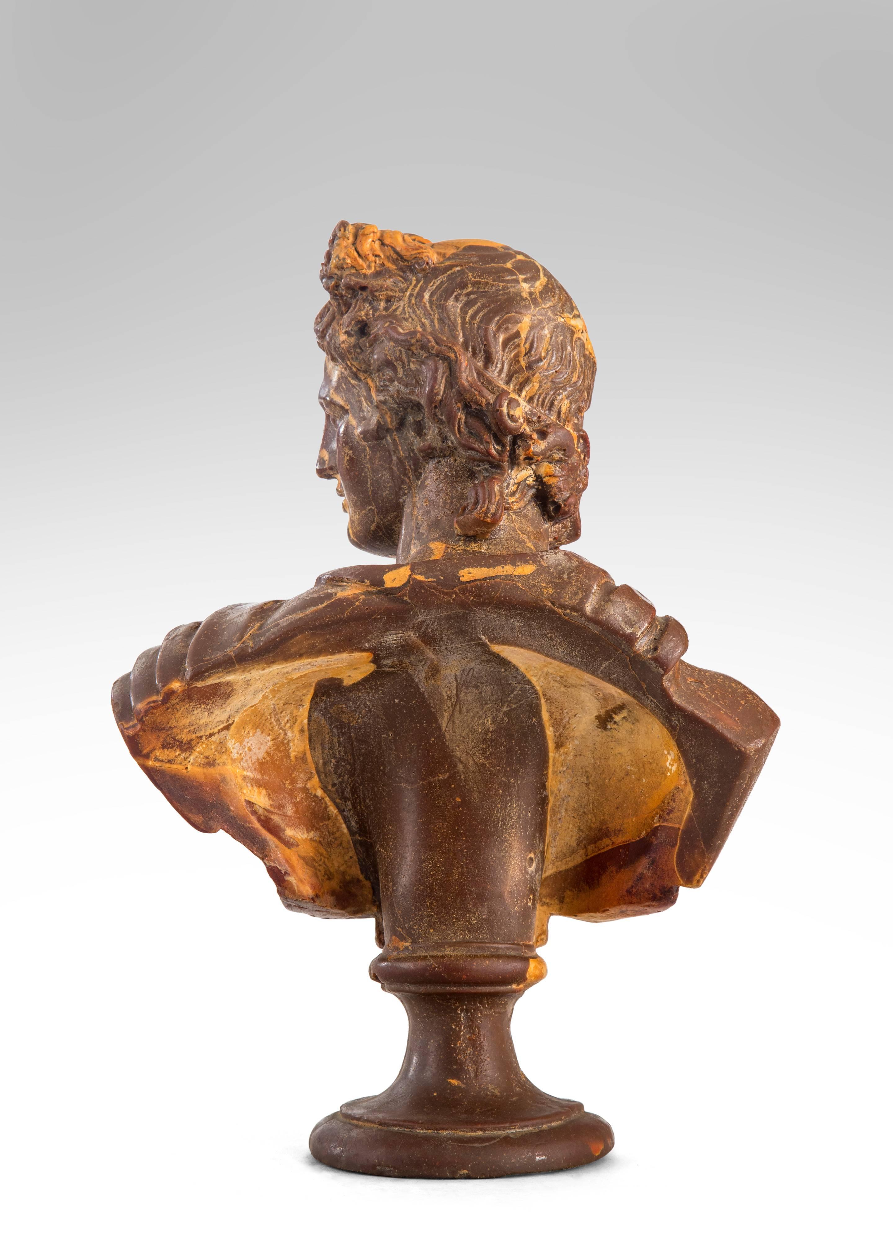 An Unusual Composition Bust of Apollo In Good Condition In New York, NY