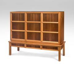 Oscar Nilsson, Attributed, Swedish Walnut and Beech Cabinet