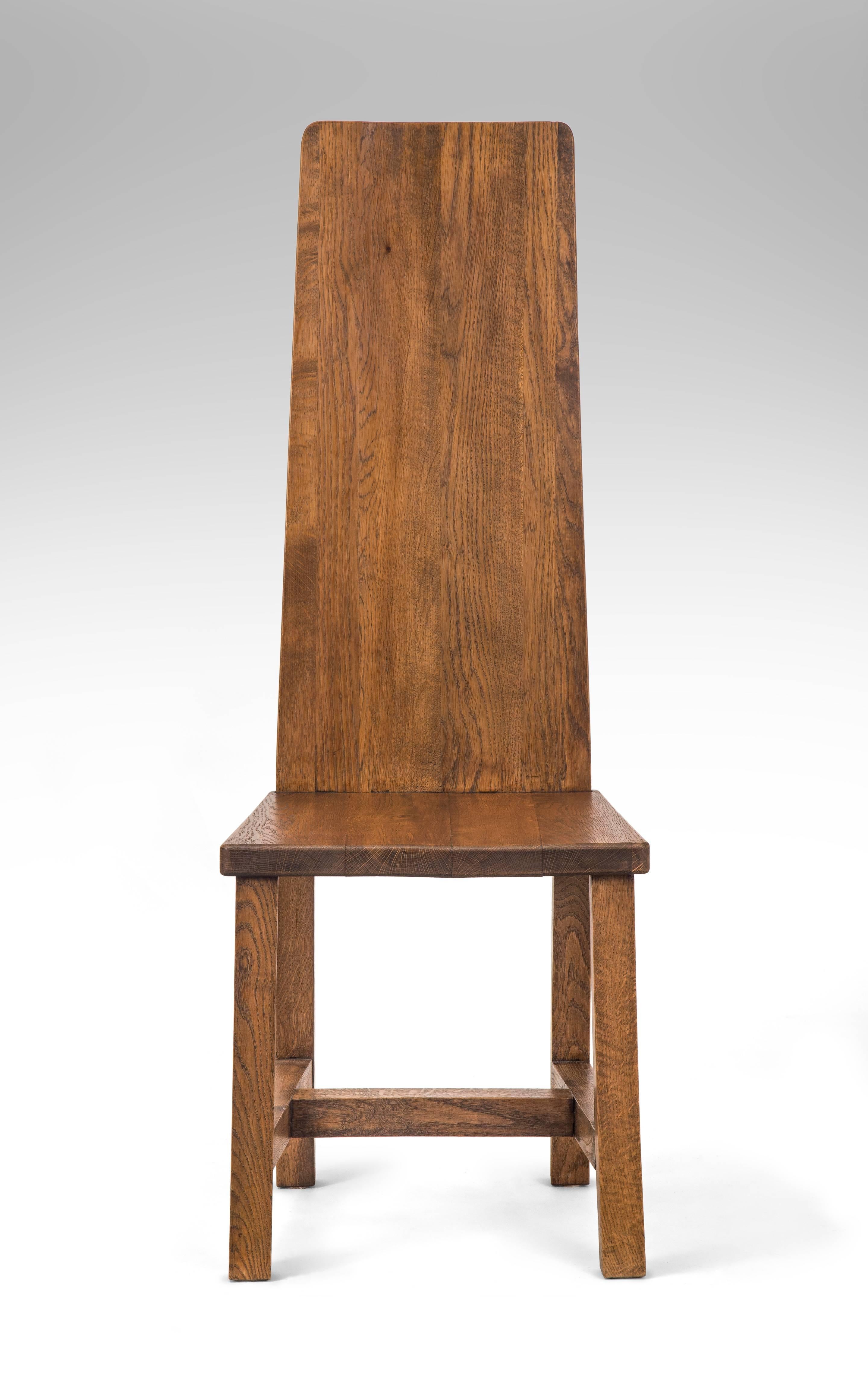 Set of 6 Swedish Oak Jugendstil Chairs For Sale 2