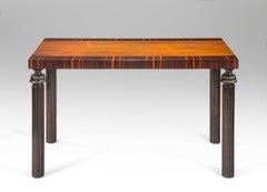 Reiners Möbelfabrik, A Swedish Macassar, Palisander and Ebonized Birch Table