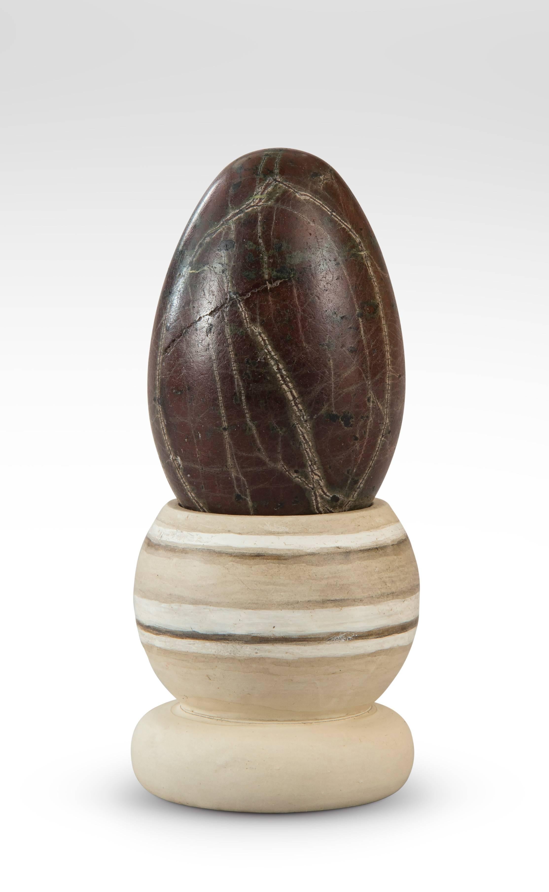 Set of Four Egg-Shaped Specimen Marbles For Sale 1