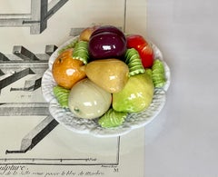 Vintage Majolika Fruit Plate Centerpiece, 1950s Caldas Da Dainha, Portugal