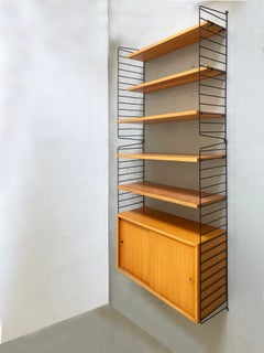 Mid Century String Shelving Unit from Ash by Nisse Strinning, Sweden