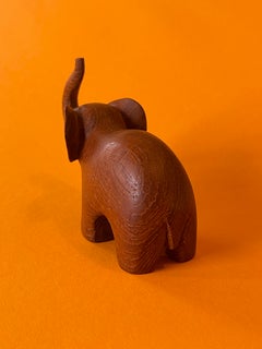 Mid-Century Teak Elephant by Anri Form, Danish Design