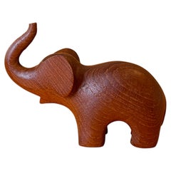 Mid-Century Teak Elephant by Anri Form, Danish Design