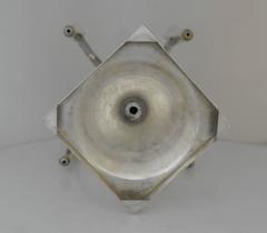 Incredible, Large Mexican Sterling Silver Modernist Five-Light Candelabra