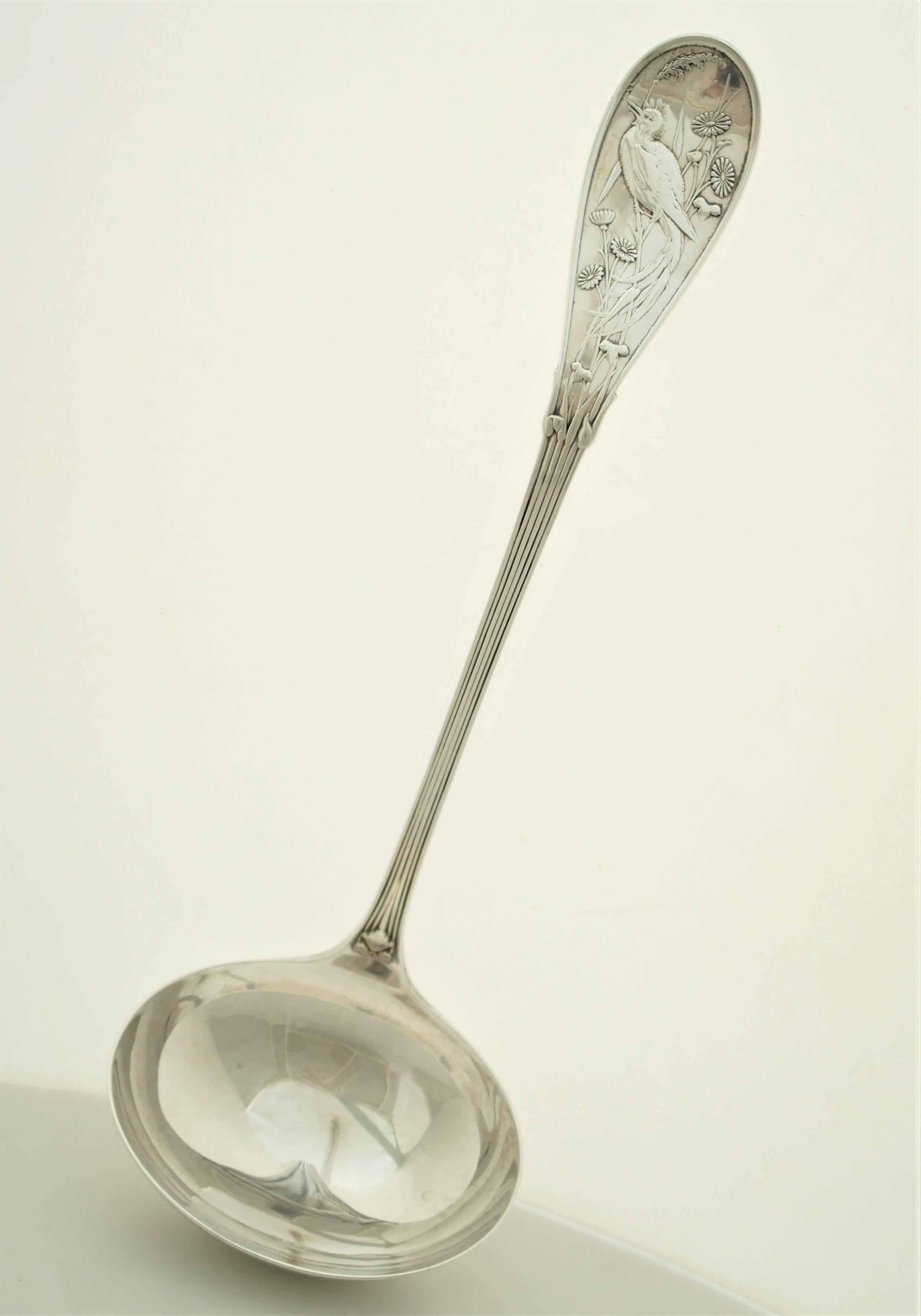 antique silver ladle