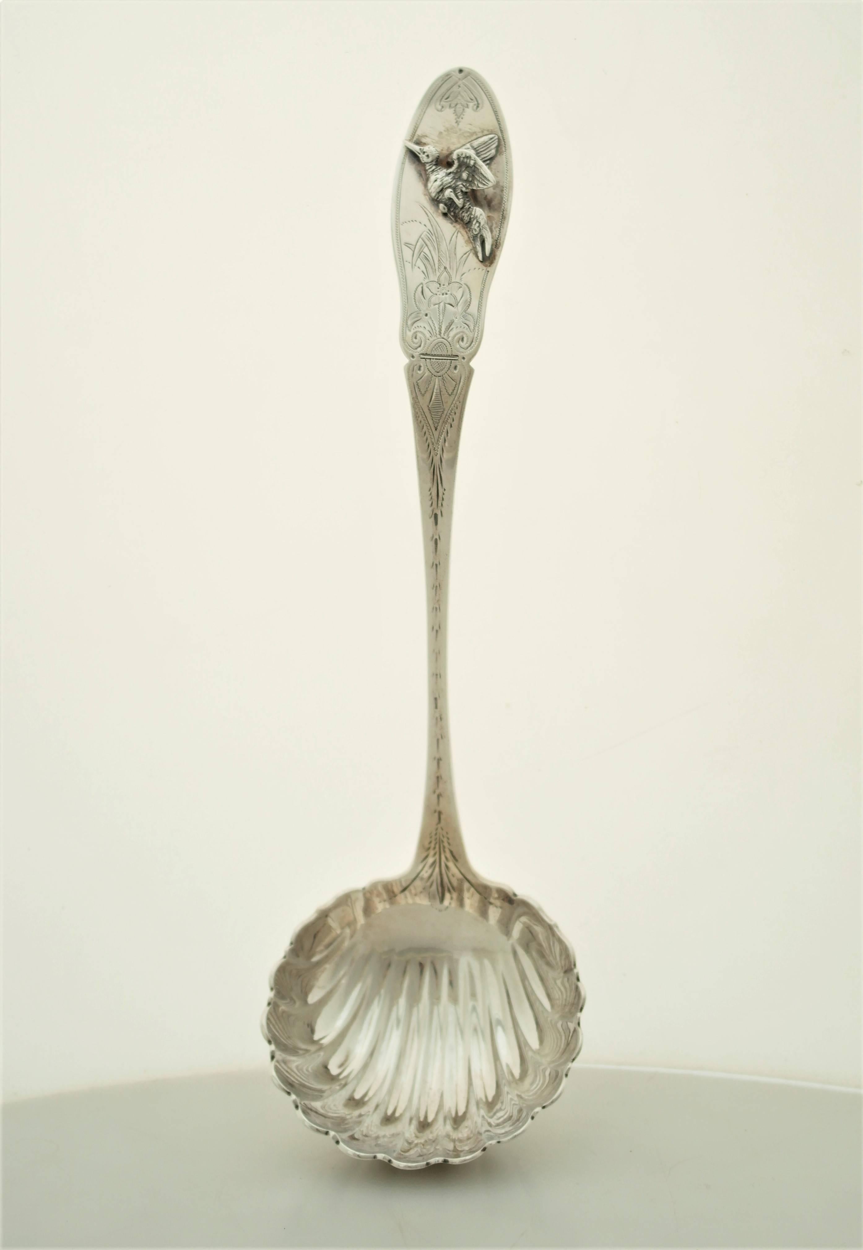 Peter Krider Coin Silver Ladle In Excellent Condition For Sale In New York, NY