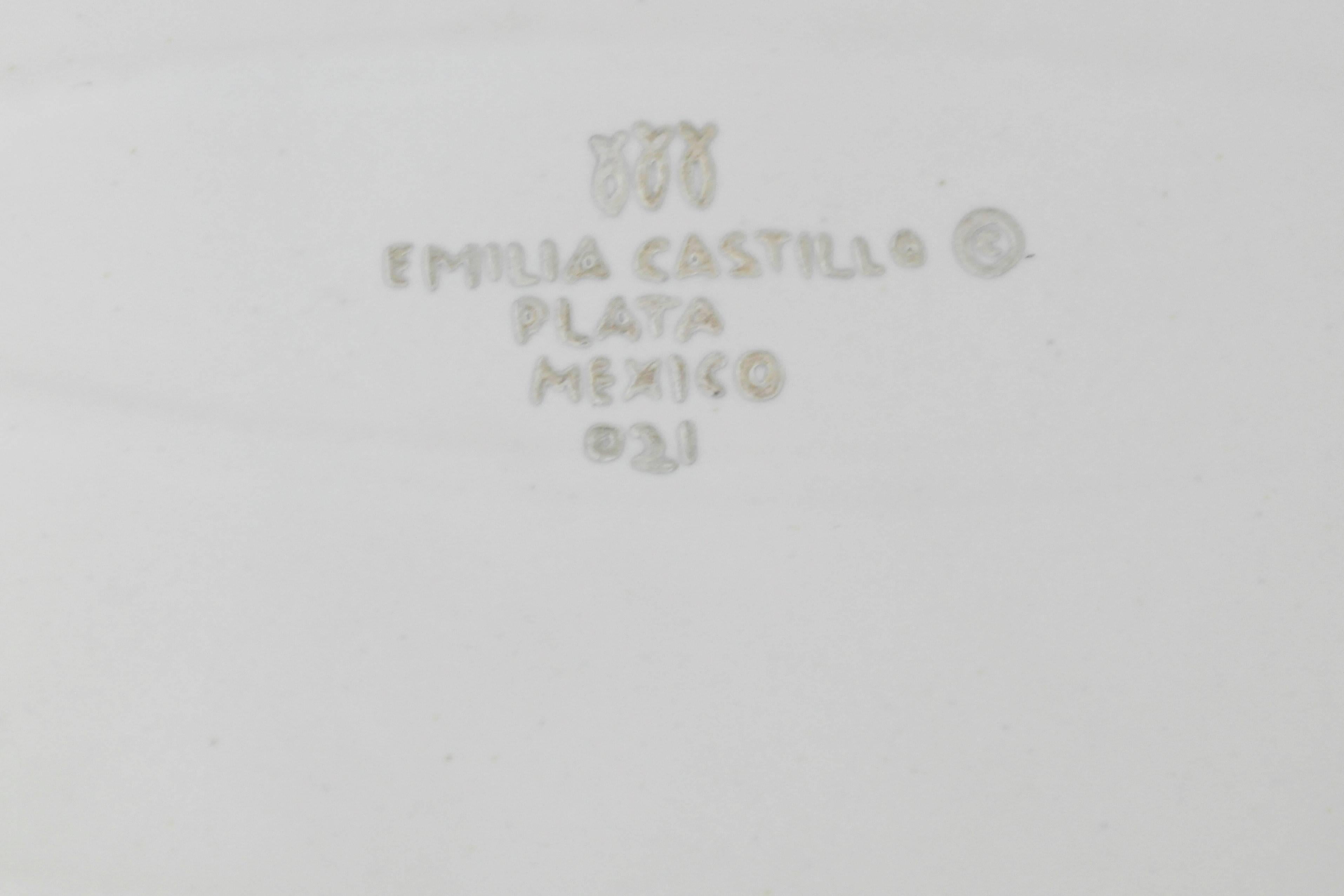 Emilia Castillo Ceramic Plate with Sterling Silver Overlay 2