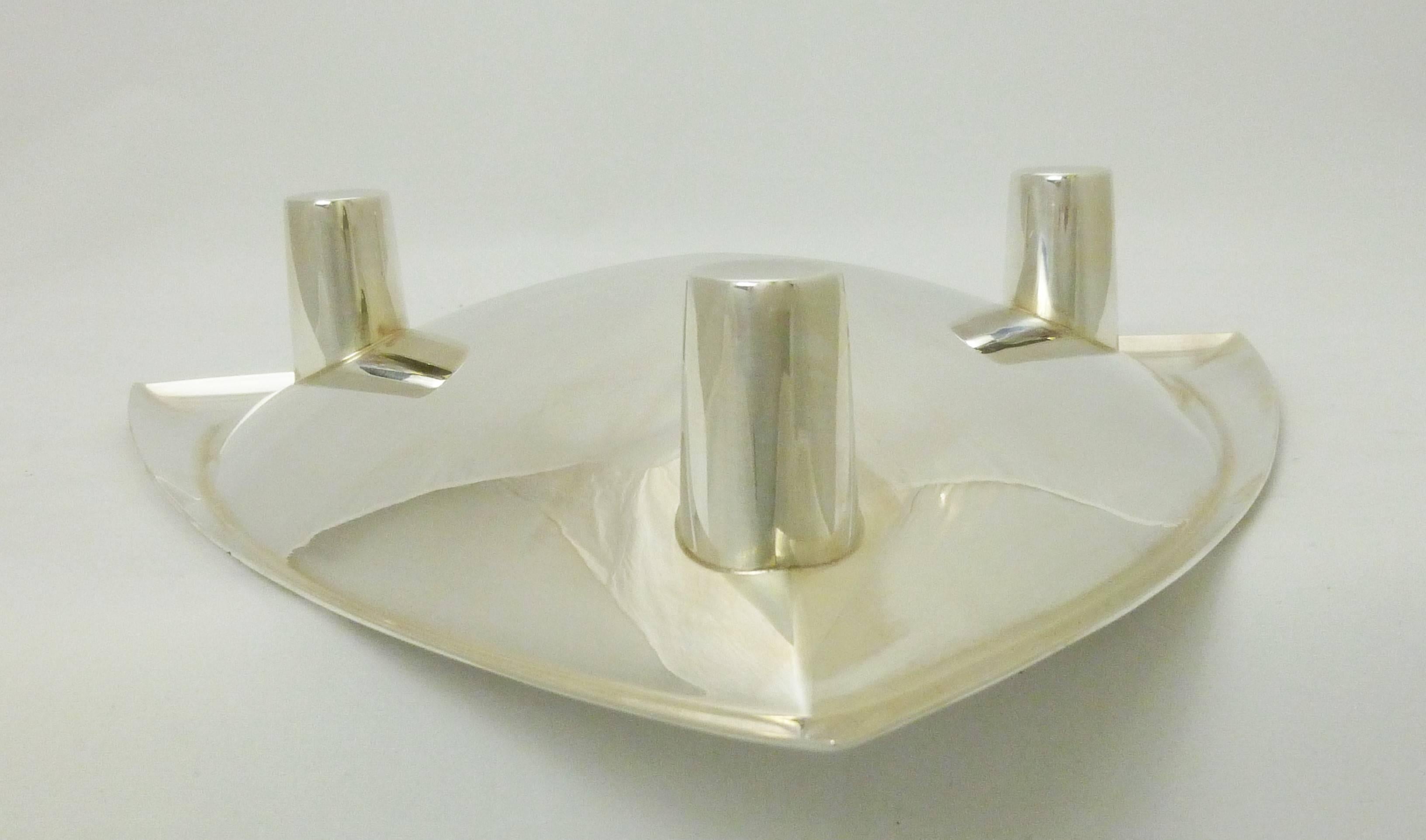 Tiffany & Co. Sterling Silver Modernist Candleholder 2
