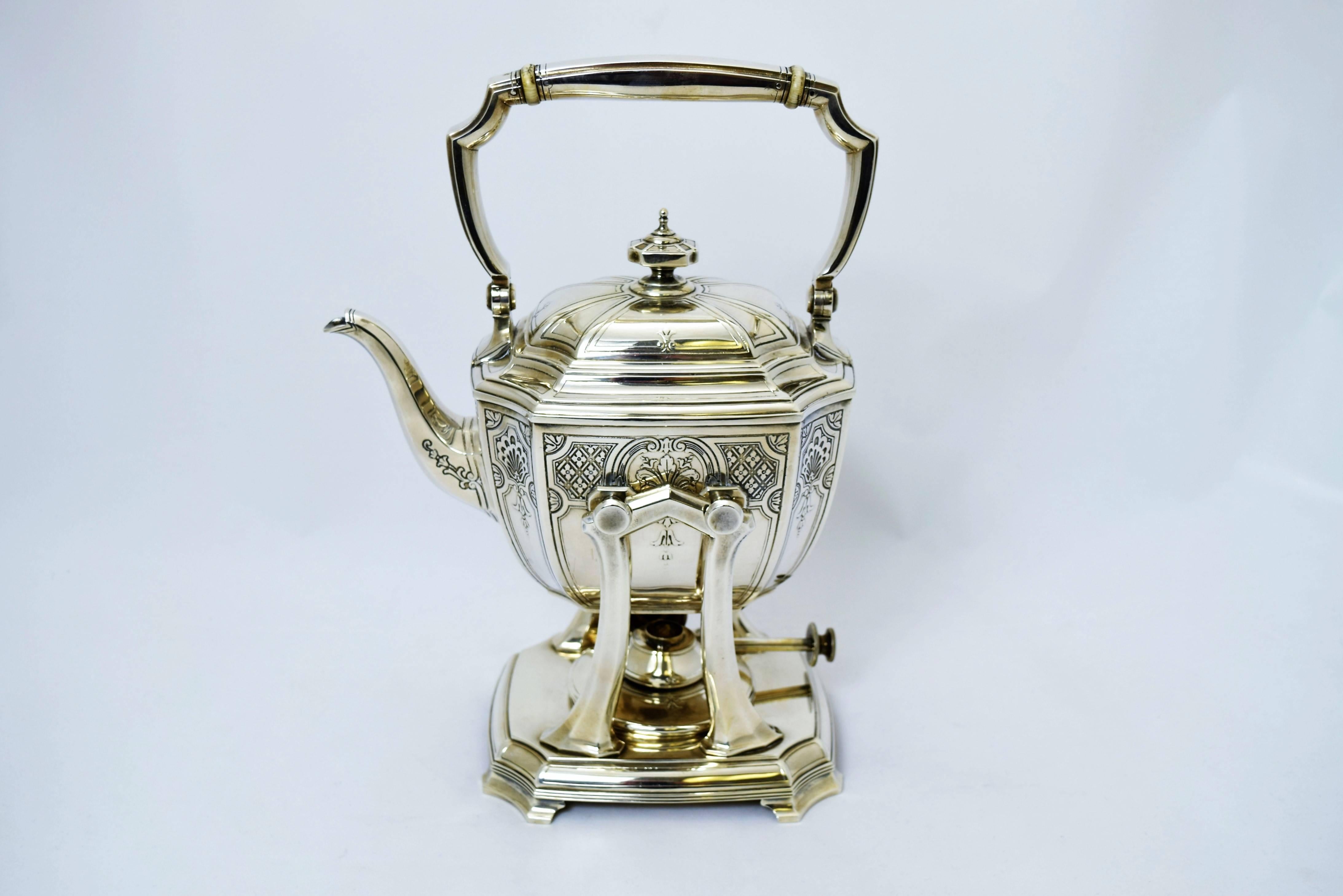 American Tiffany & Co. Sterling Silver Tea and Coffee Set, circa 1915