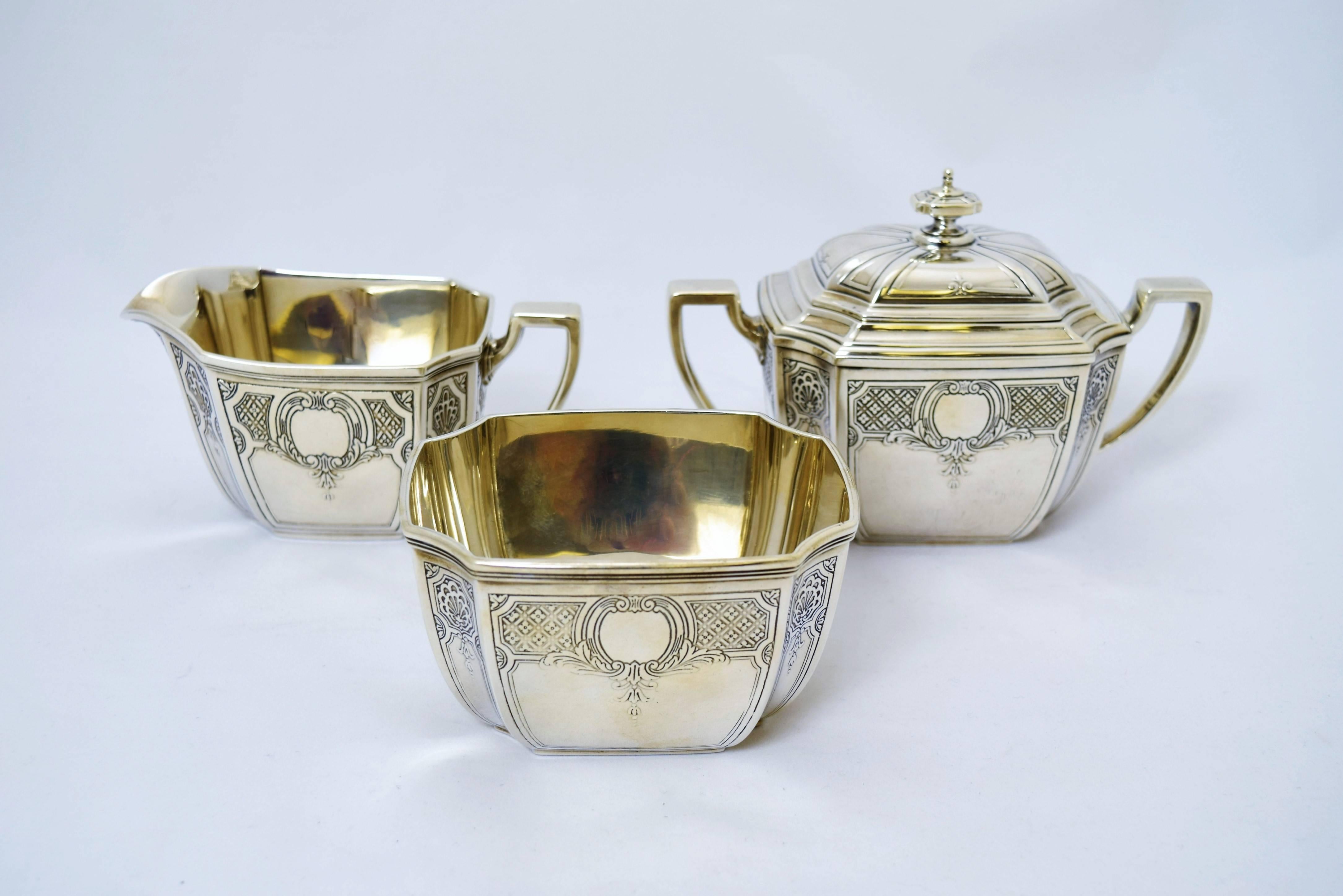 Tiffany & Co. Sterling Silver Tea and Coffee Set, circa 1915 2