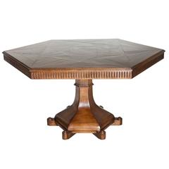 Harbinger Perlin Walnut Pedestal Dining Table 9