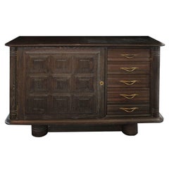 Dark Cerused Oak French Sideboard