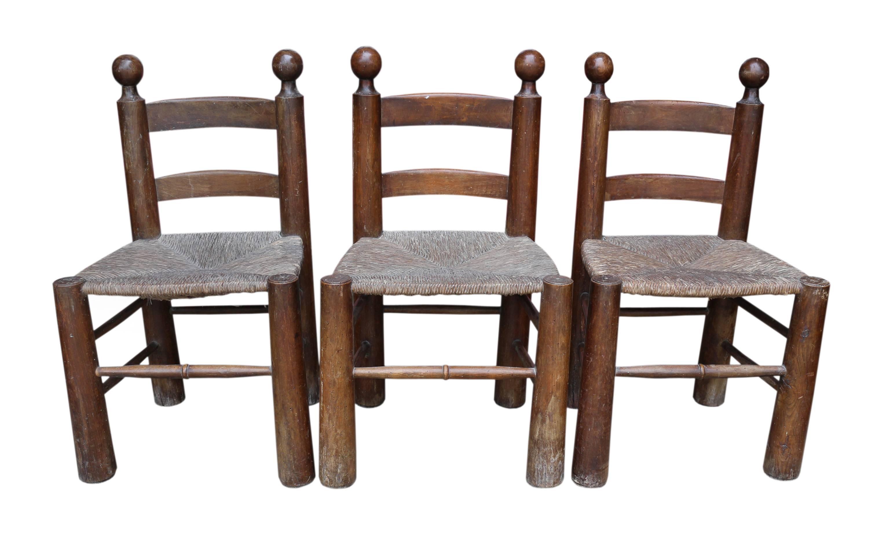 Six Rustic Chairs For Sale 1