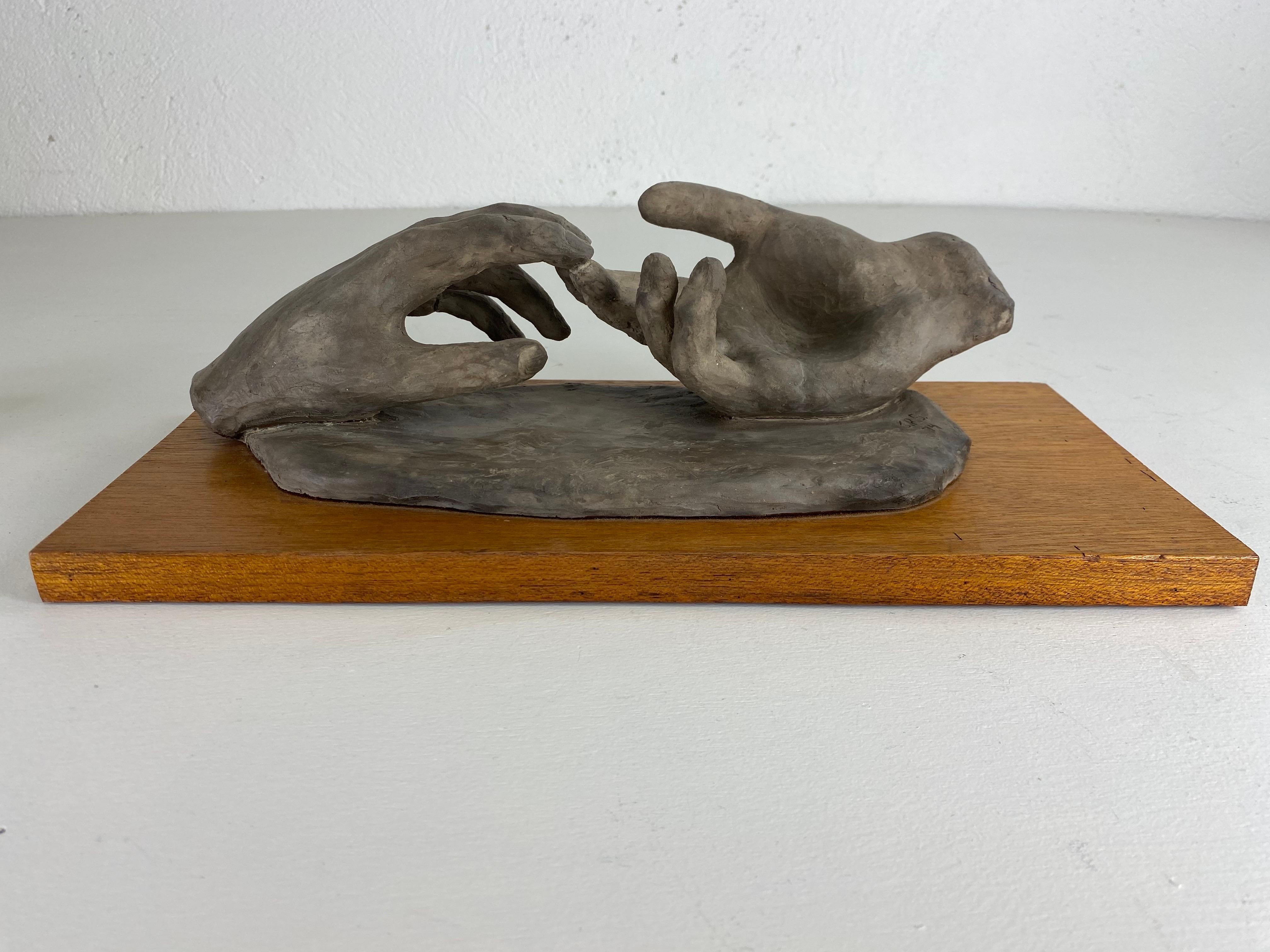 Gipsmodell aus der Mitte des Jahrhunderts, Handmodell, Skulptur (Moderne der Mitte des Jahrhunderts) im Angebot