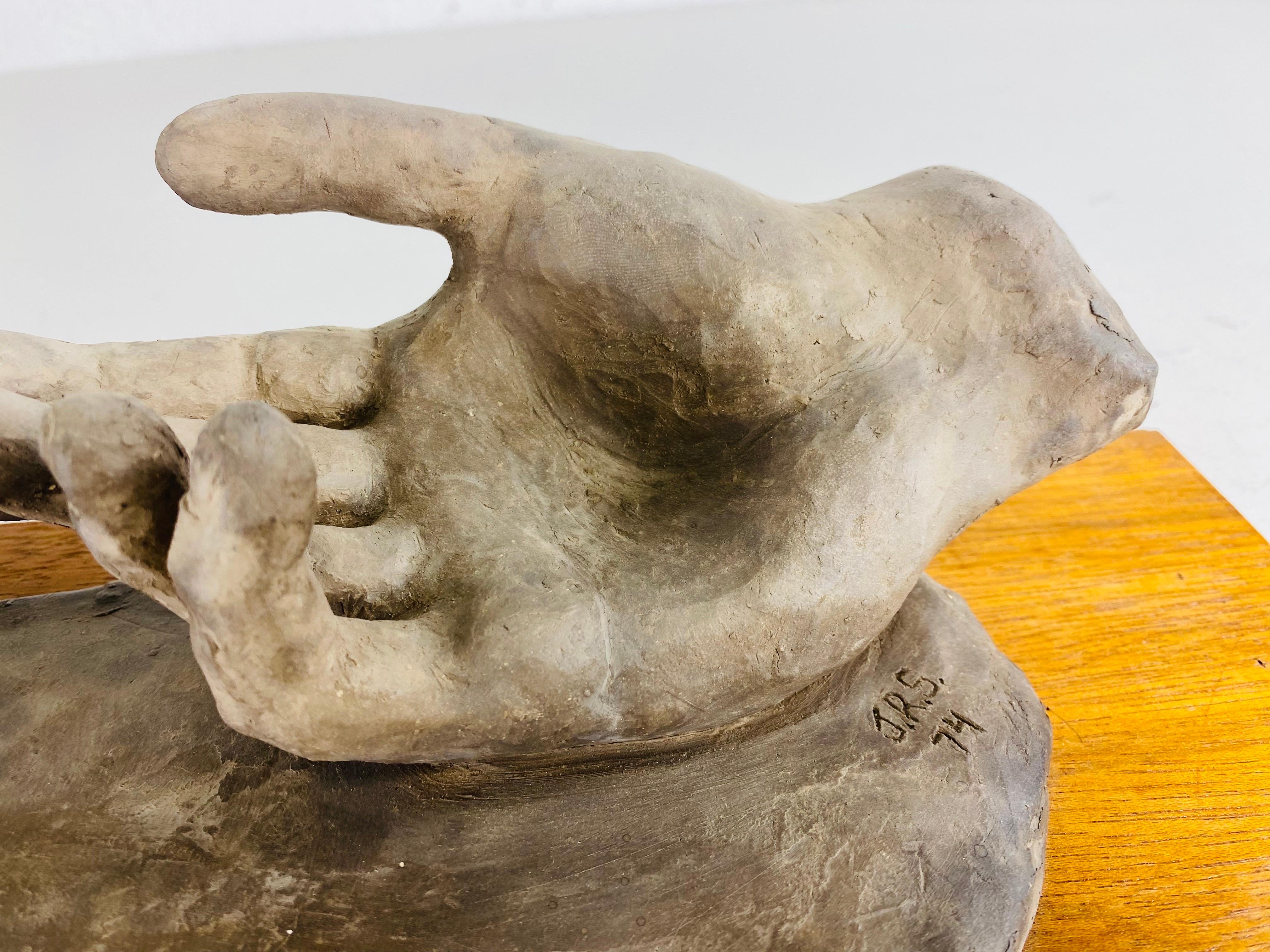 Gipsmodell aus der Mitte des Jahrhunderts, Handmodell, Skulptur (amerikanisch) im Angebot