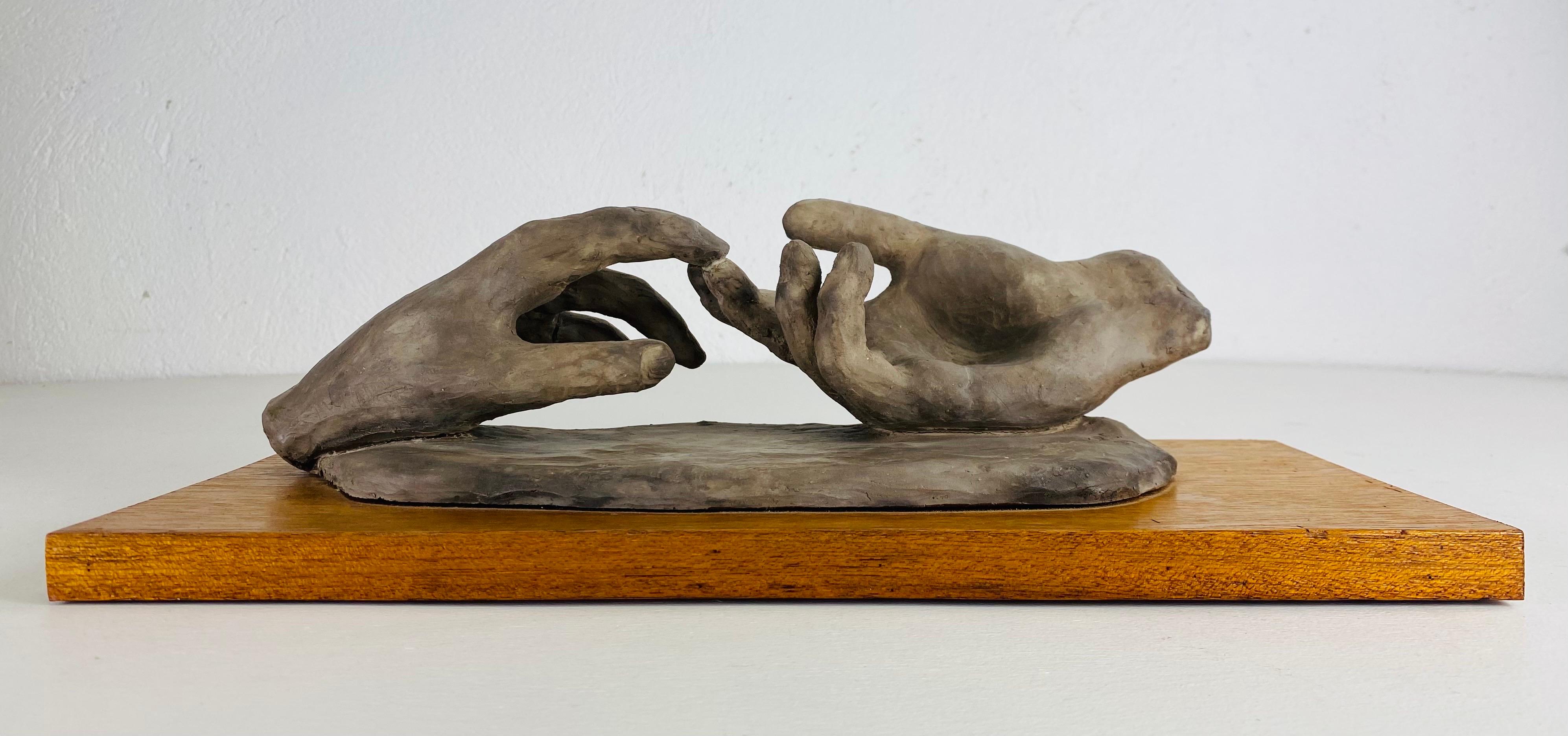 Gipsmodell aus der Mitte des Jahrhunderts, Handmodell, Skulptur (Handgefertigt) im Angebot