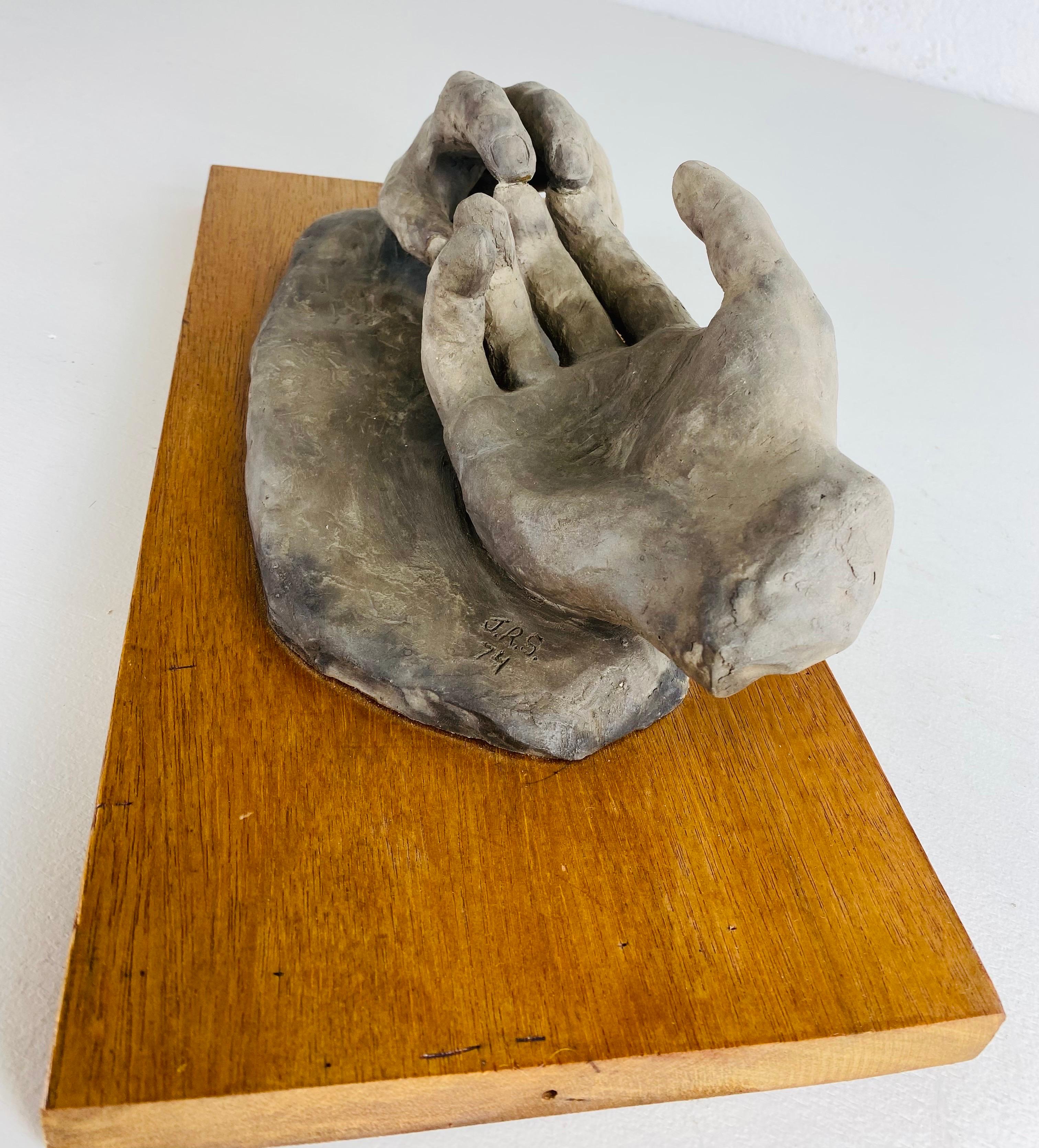 Gipsmodell aus der Mitte des Jahrhunderts, Handmodell, Skulptur im Zustand „Gut“ im Angebot in Allentown, PA