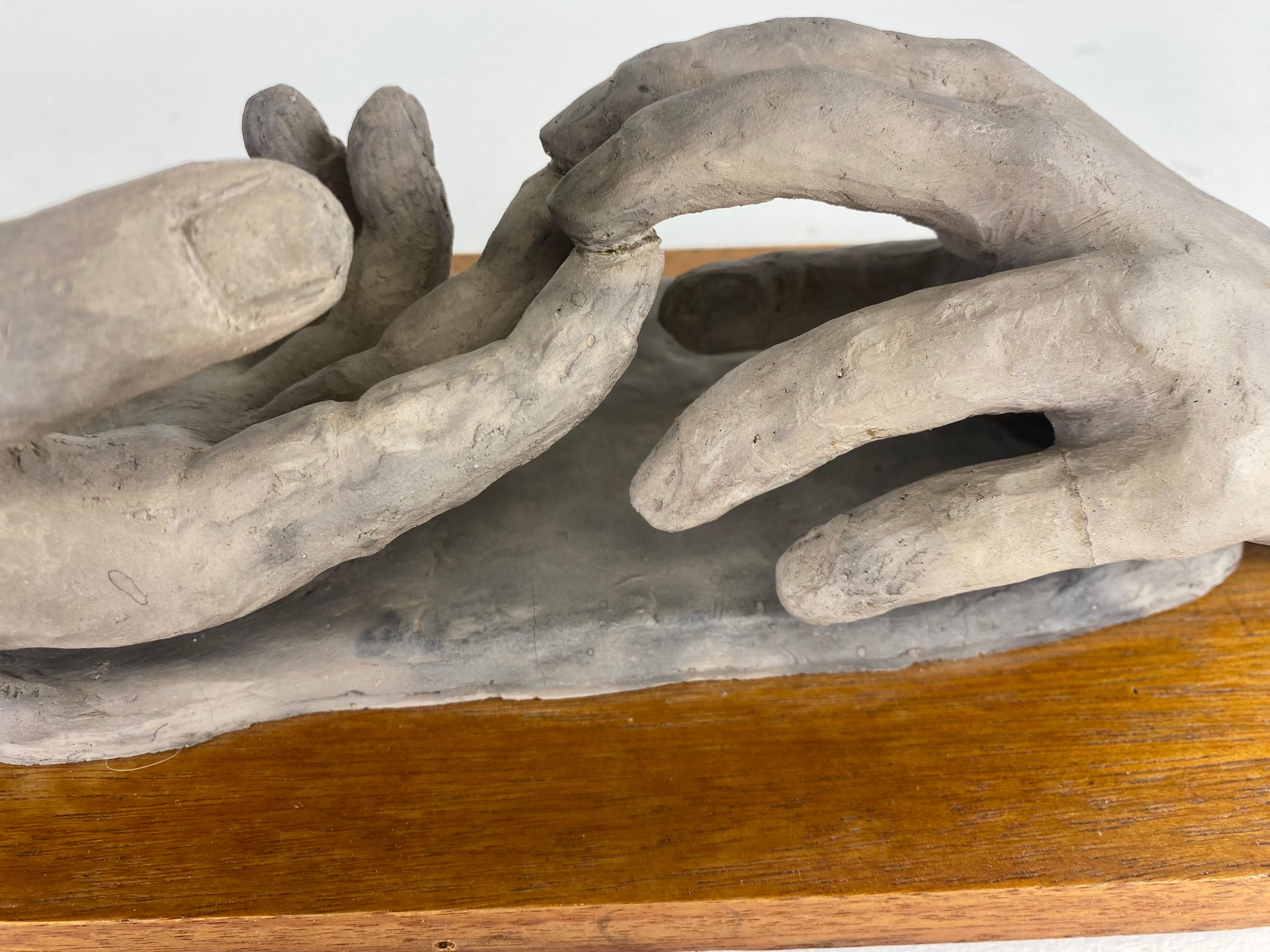 Gipsmodell aus der Mitte des Jahrhunderts, Handmodell, Skulptur (Ende des 20. Jahrhunderts) im Angebot