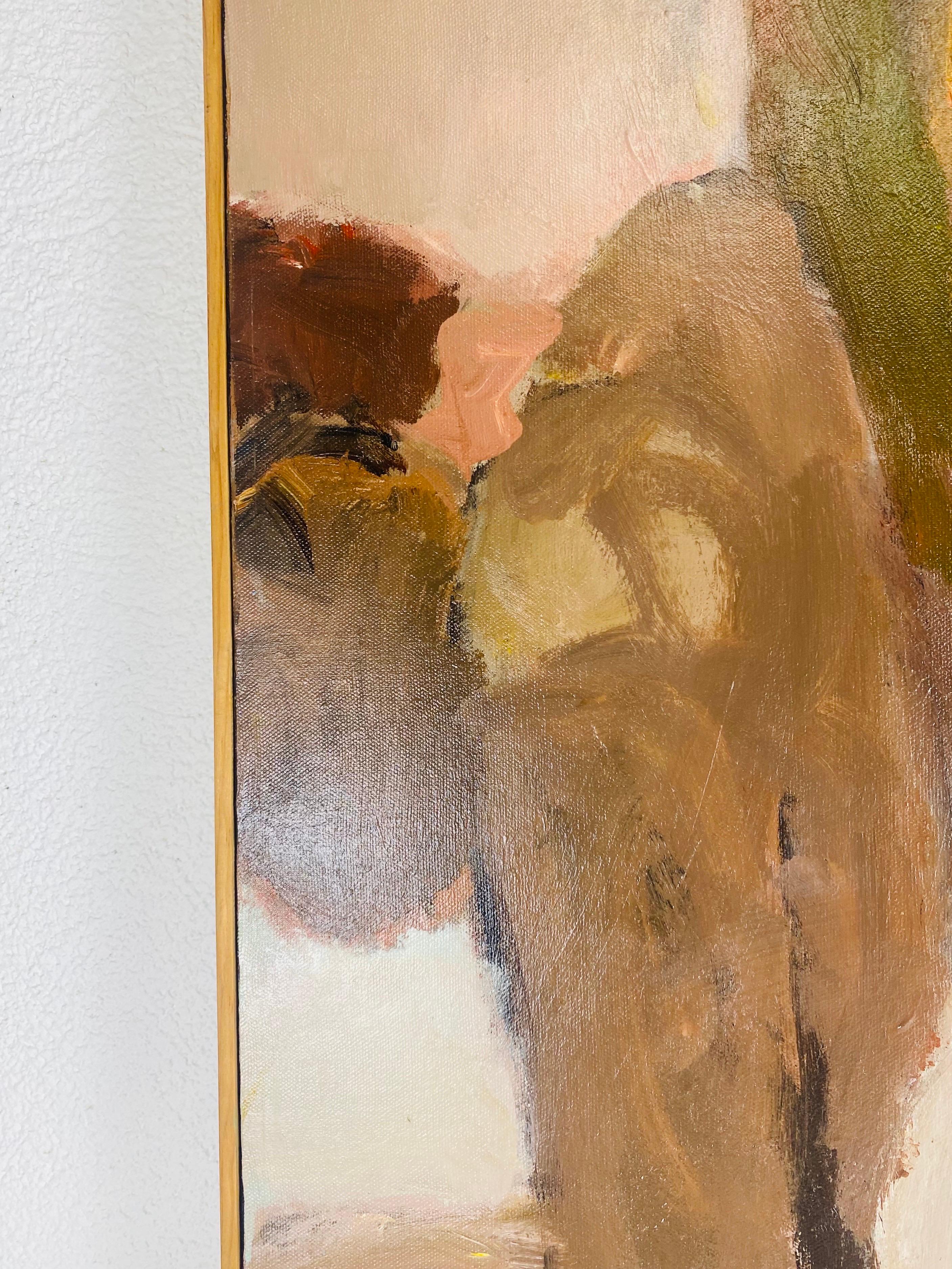 Mid-Century Vintage abstrakte impressionistischen männlichen Akt Öl auf Leinwand im Zustand „Gut“ im Angebot in Allentown, PA