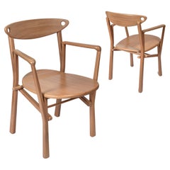 Set of 2 Dining Chairs Laje in Hardwood