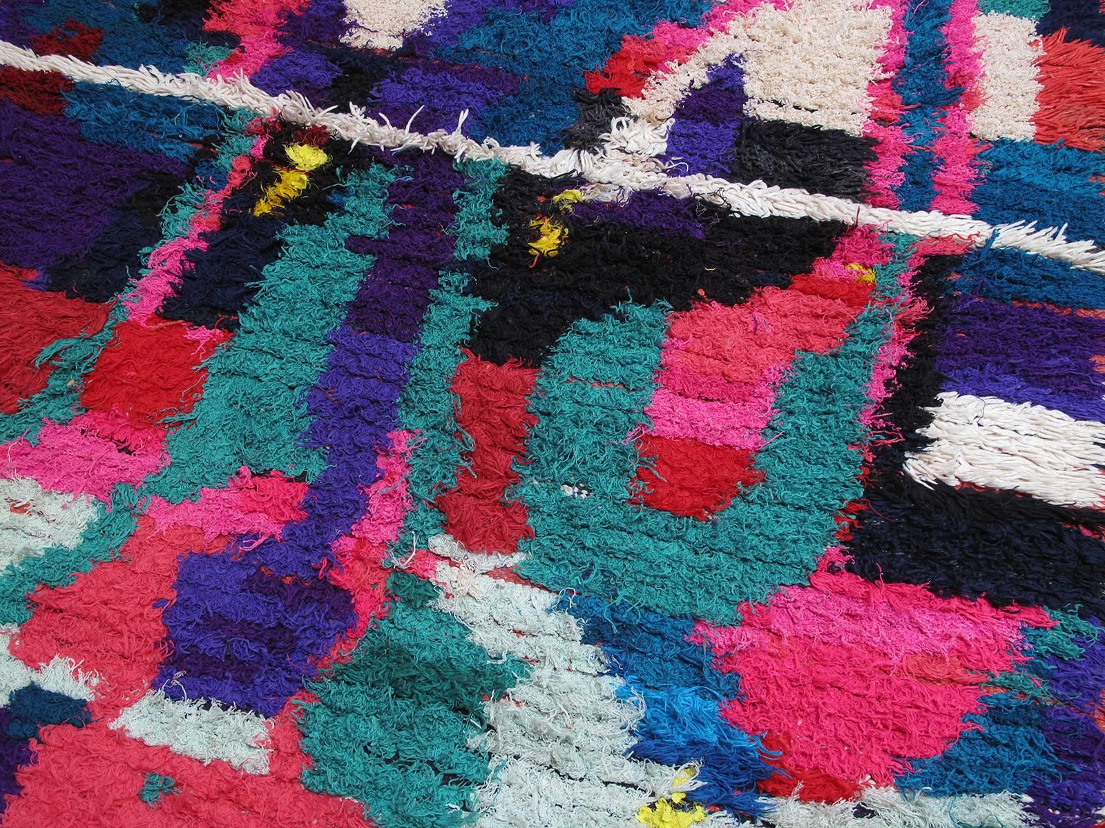 Hand-Knotted Azilal Moroccan Berber Rug For Sale