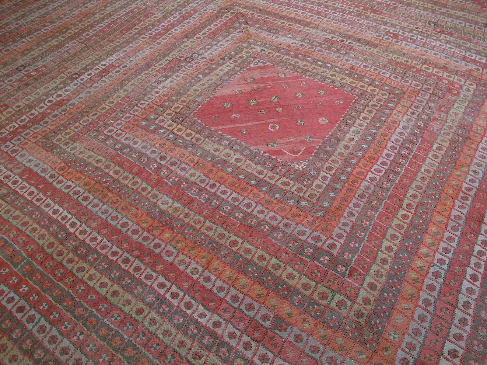 Hand-Woven Very Large Antique Sharkisla Kilim