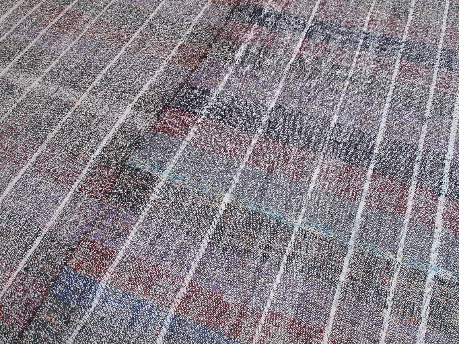 Turkish Cotton and Goat Hair Kilim with Subtle Color