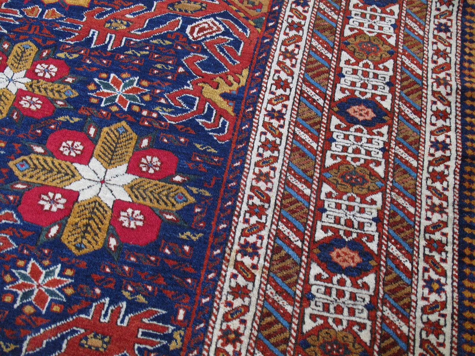 Hand-Knotted Daghestan or Shirvan Rug For Sale