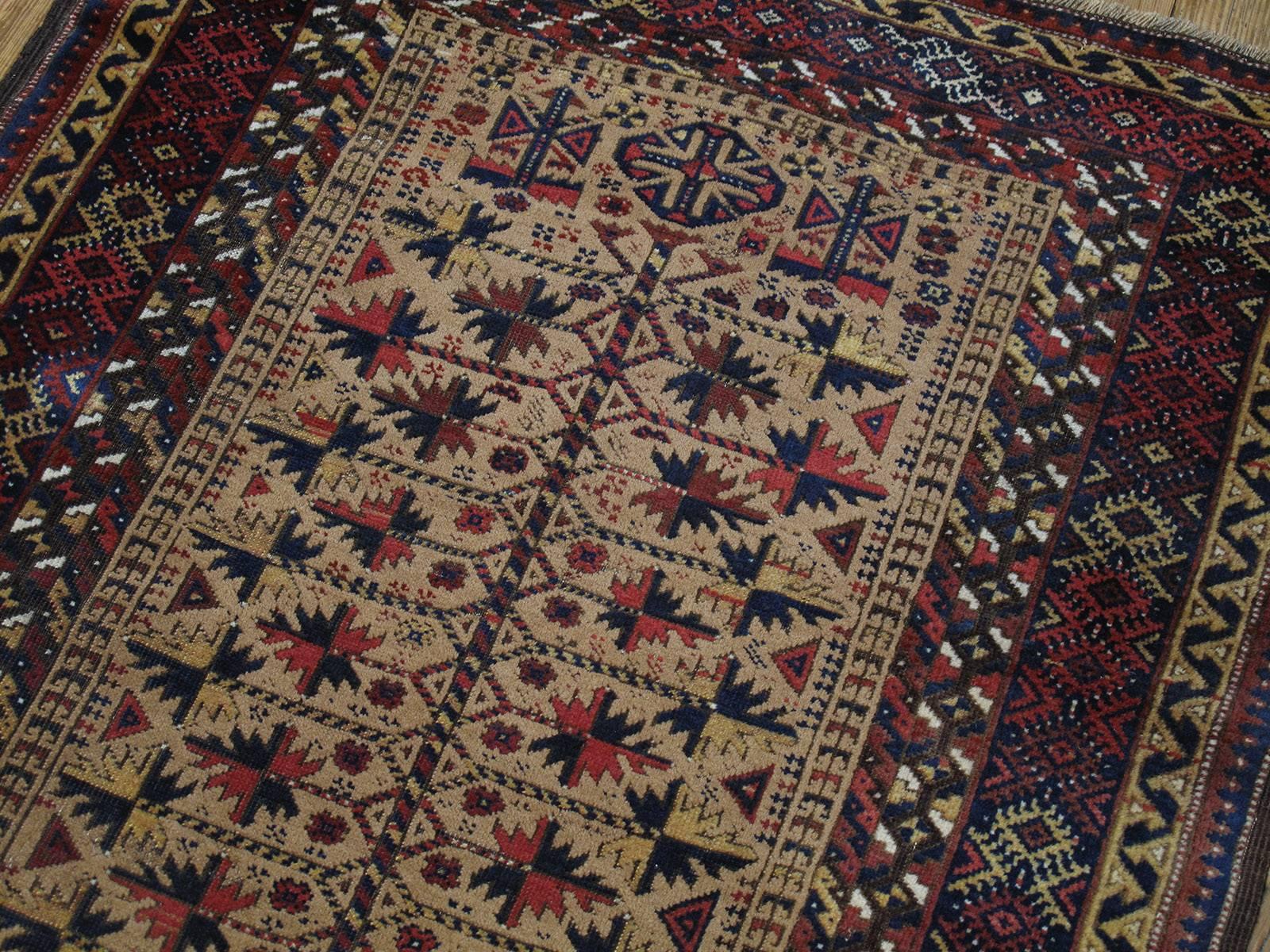 Antiker Baluch-Teppich „Tree-of-Life“ „DK-103-107“ (Afghanisch) im Angebot