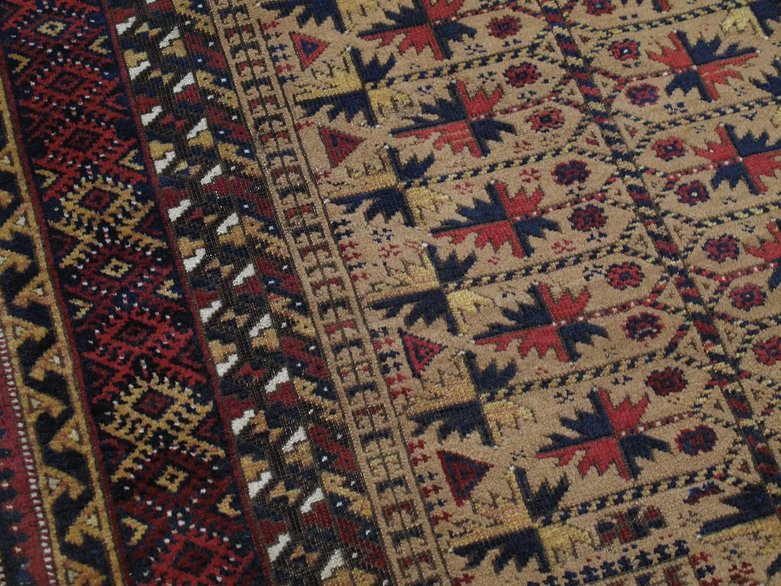 Hand-Knotted Antique Baluch 