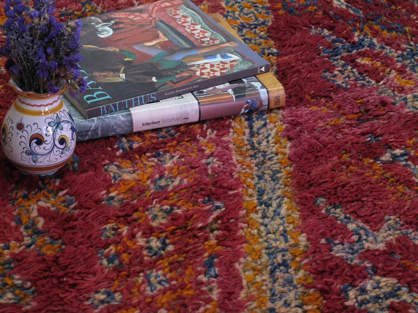 Wool Beni Mguild Moroccan Berber Carpet
