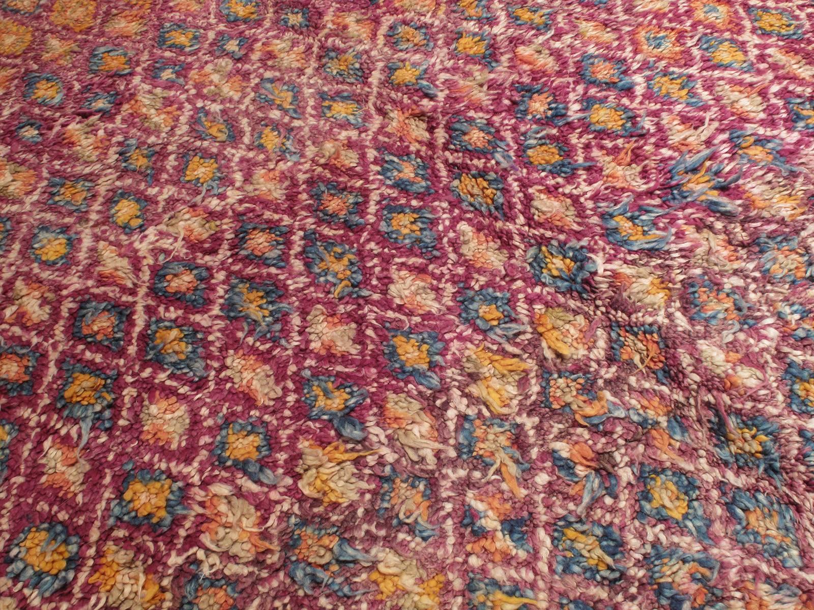 Tribal Large Beni Mguild Moroccan Berber Carpet