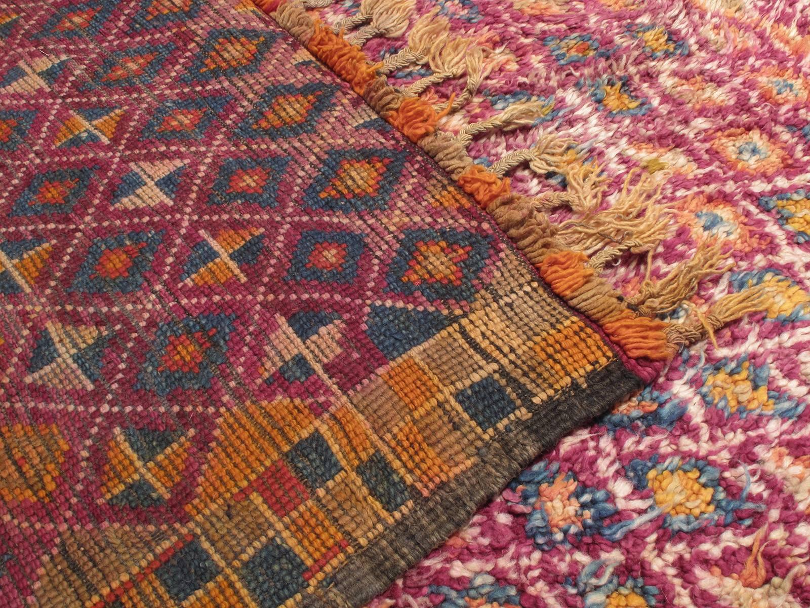 Wool Large Beni Mguild Moroccan Berber Carpet