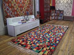 "Rainbow" Azilal Moroccan Berber Rug