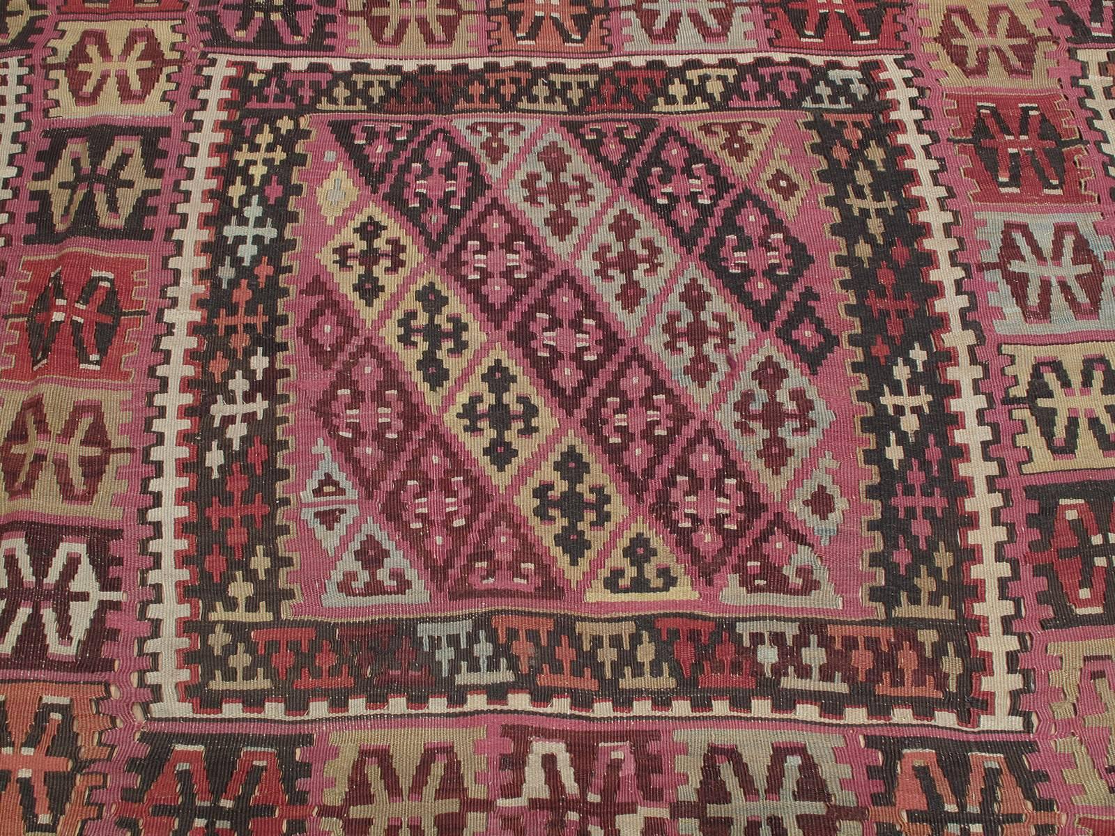 19th Century Superb Antique East Anatolian Kilim Rug For Sale