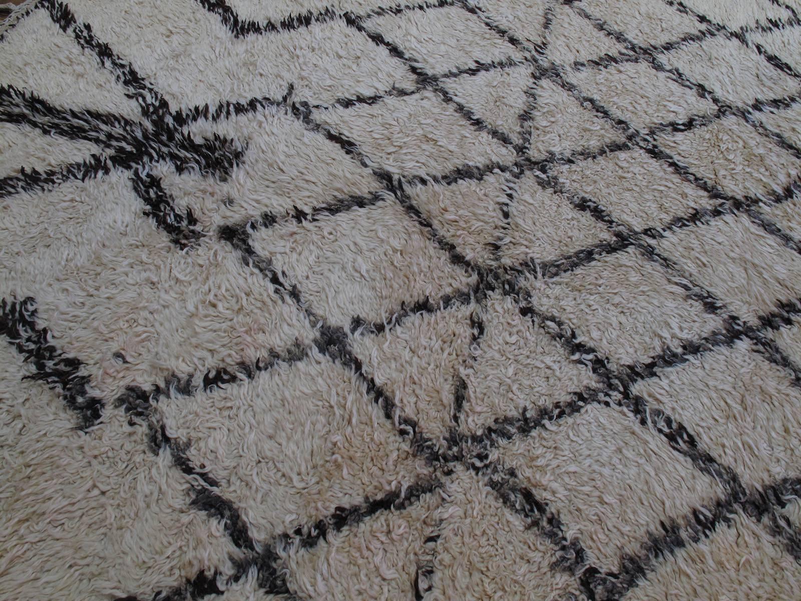 Massive Beni Ouarain Moroccan Carpet In Excellent Condition In New York, NY
