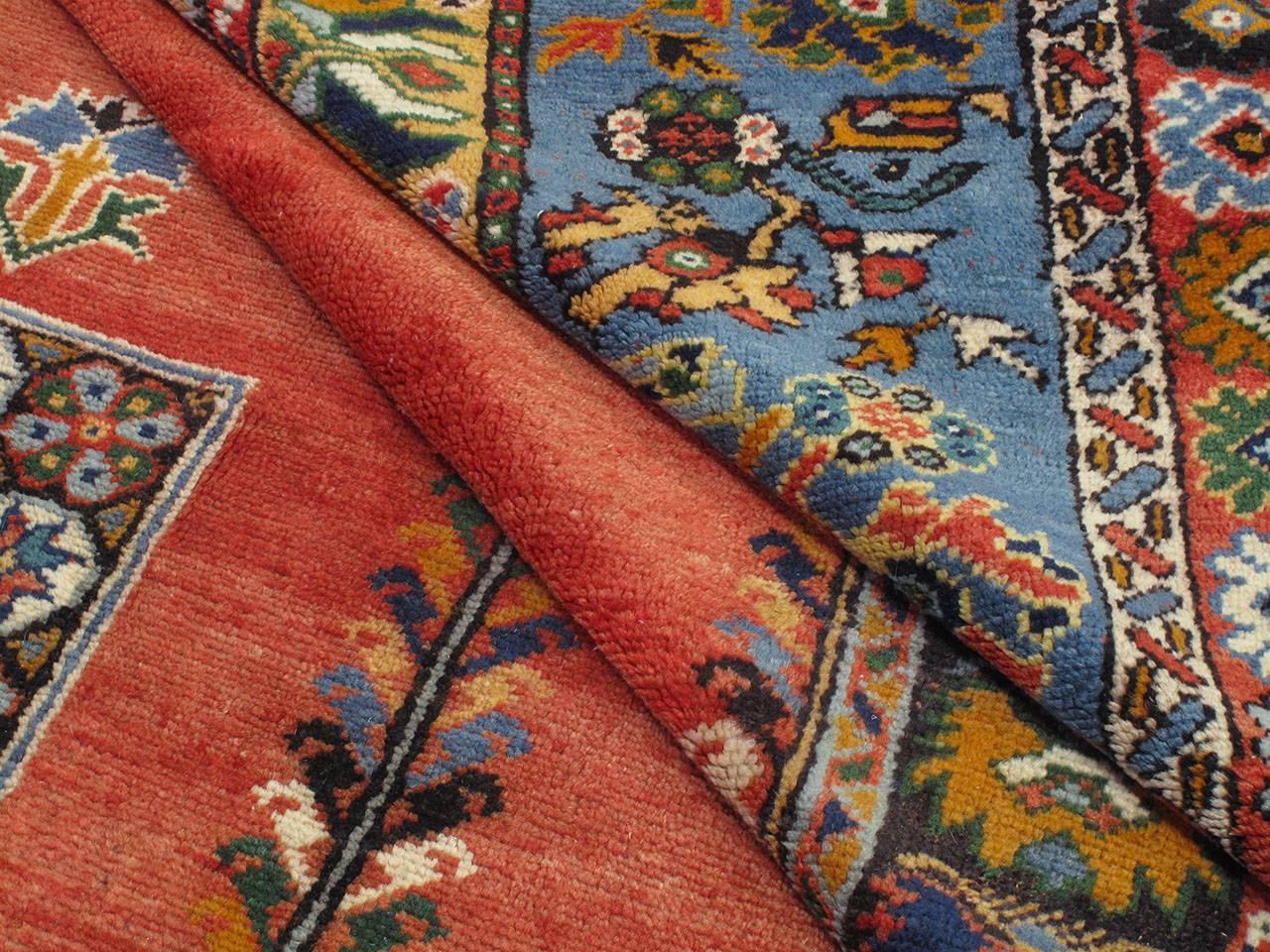 Hand-Knotted Antique Rabat Carpet