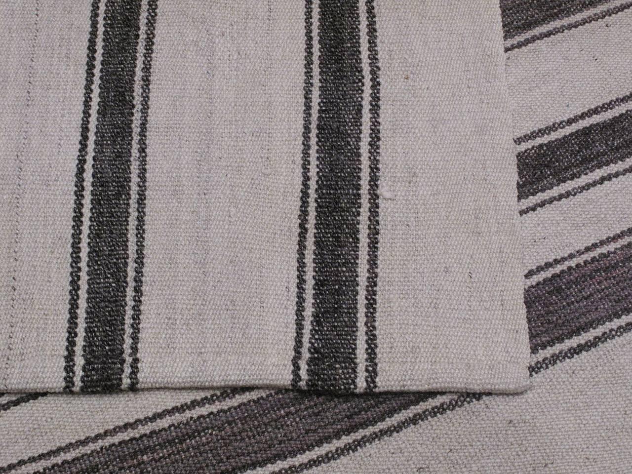 Large Kilim with Vertical Stripes 2