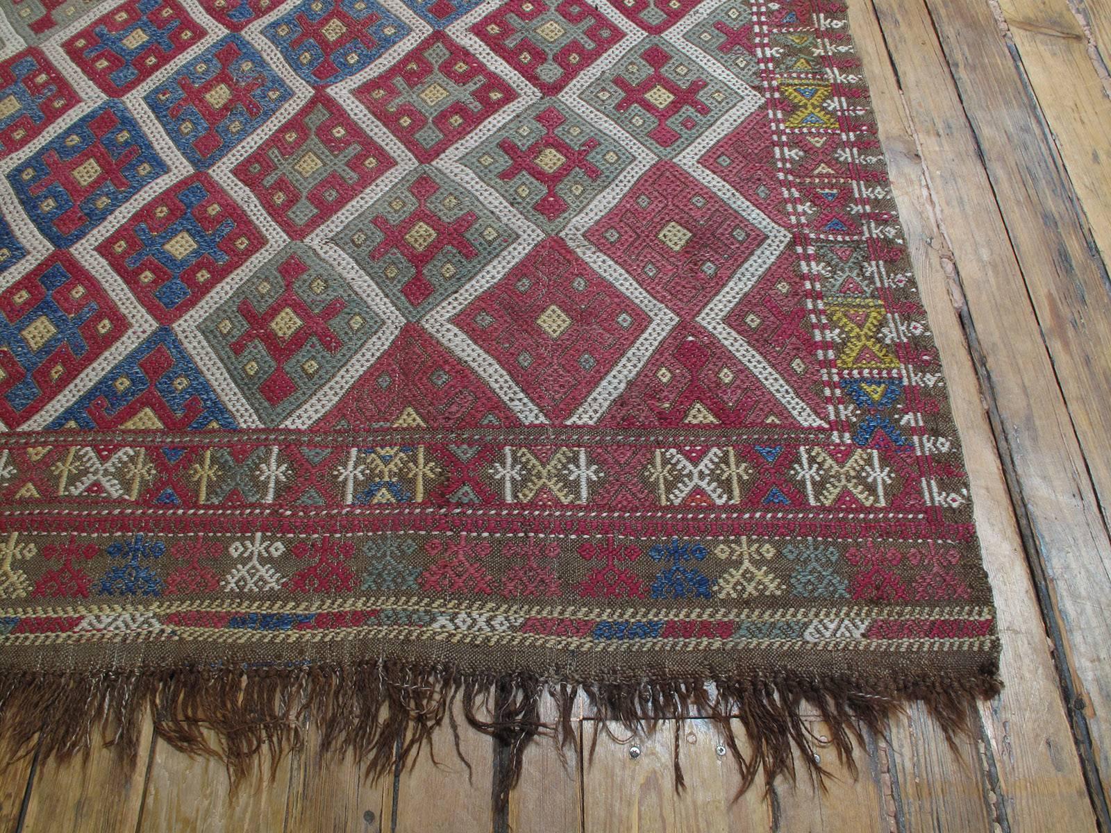 Wool Antique Sivrihisar Jijim Rug For Sale