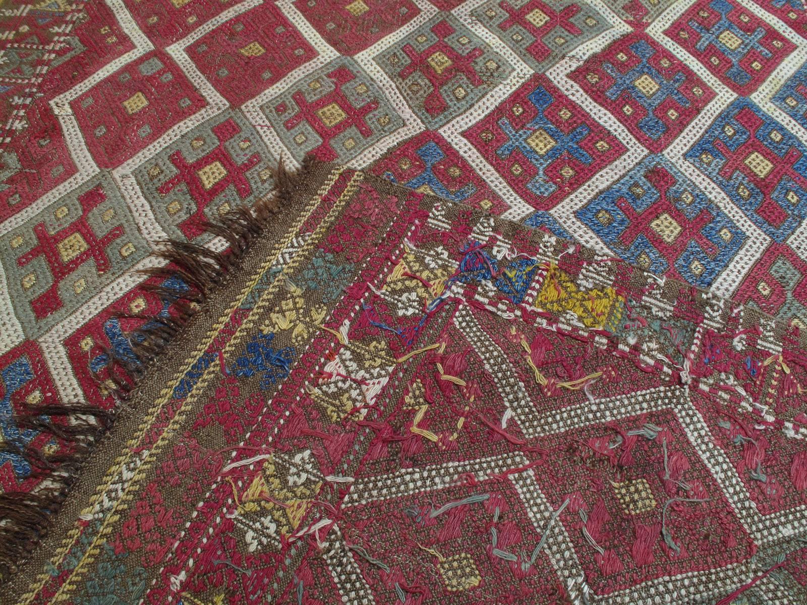 Antique Sivrihisar Jijim Rug For Sale 1