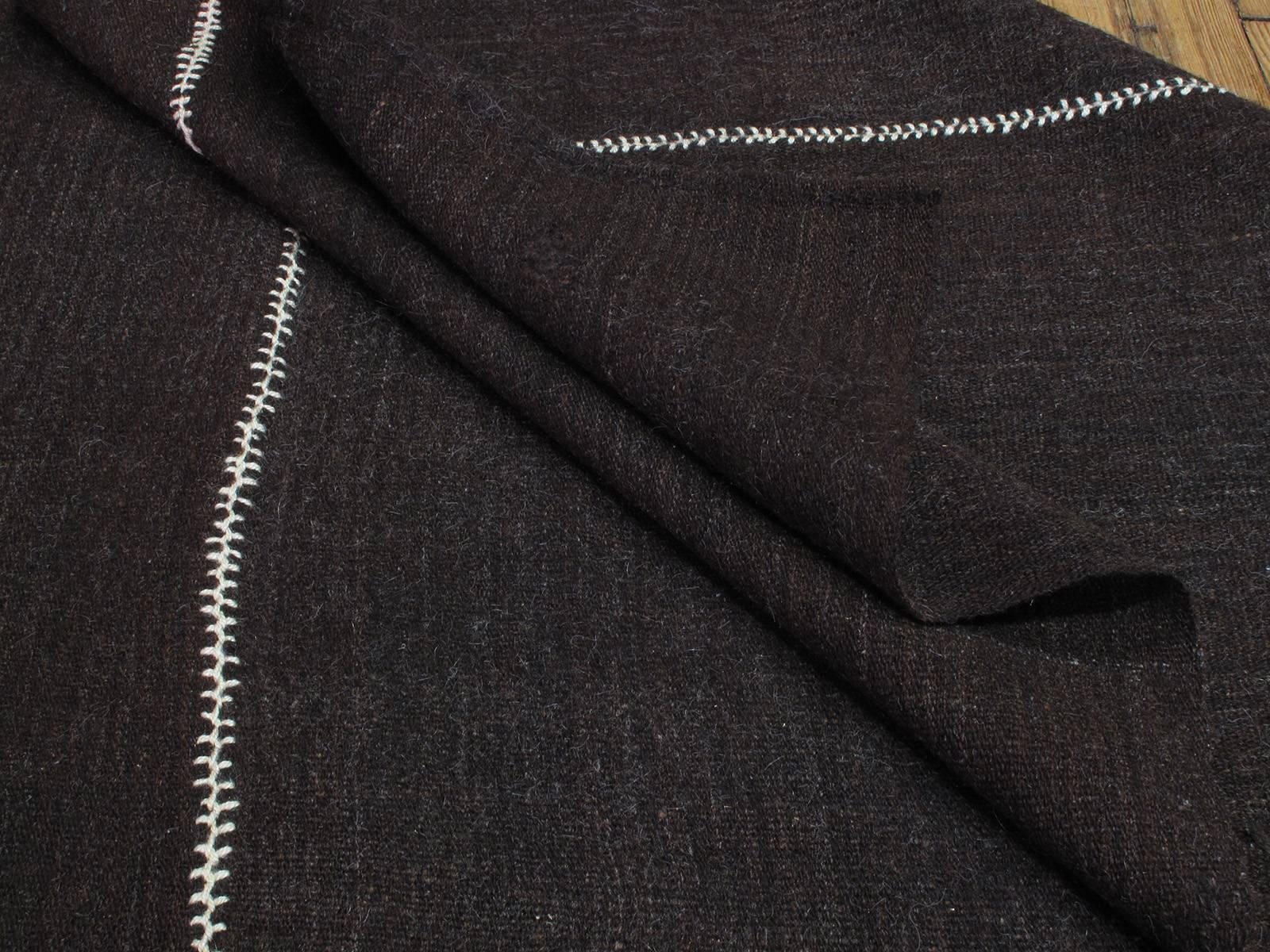 Hand-Woven Brown-Black Cover in Four Panels
