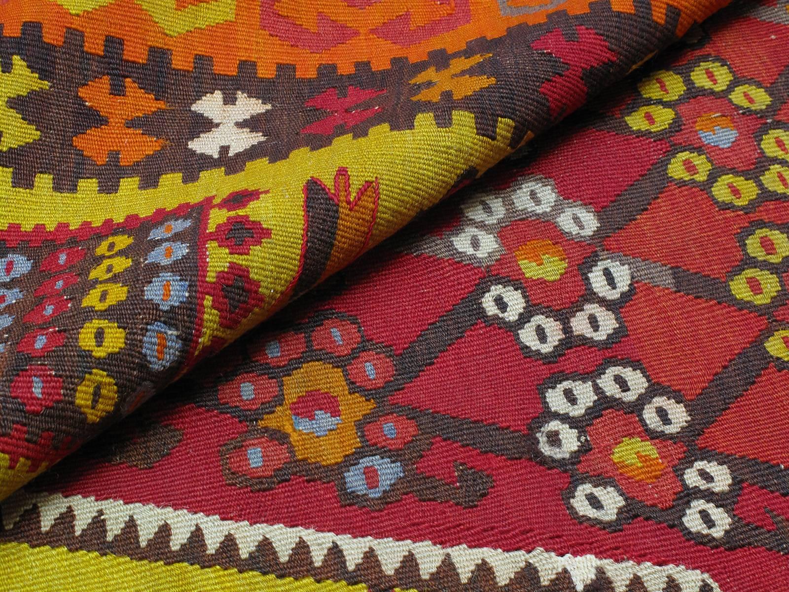 Wool Central Anatolian Kilim Rug