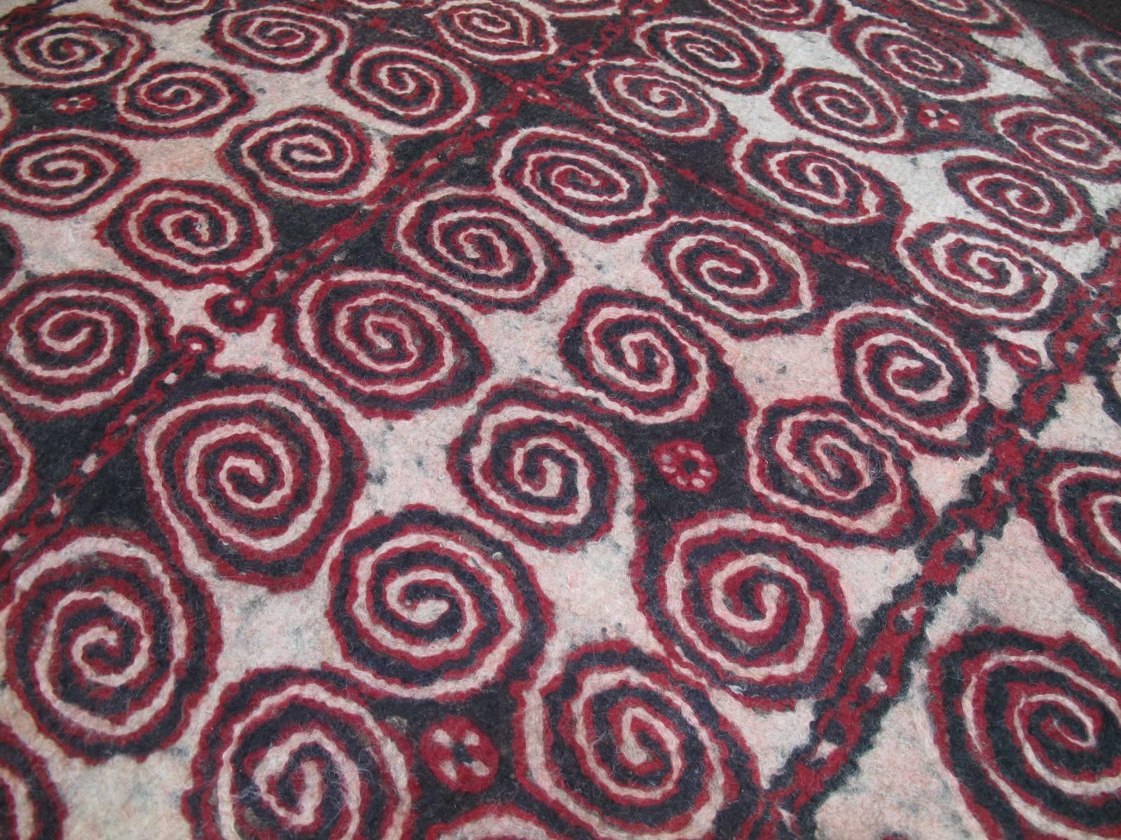 Uzbek Central Asian Felt Carpet